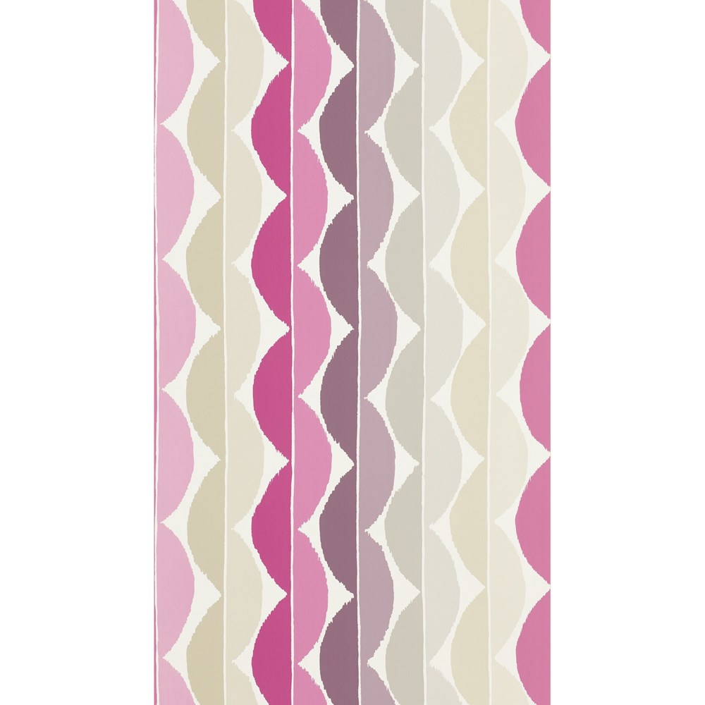 Yoki Retro Wallpaper 110829 by Scion in Berry Plum Purple